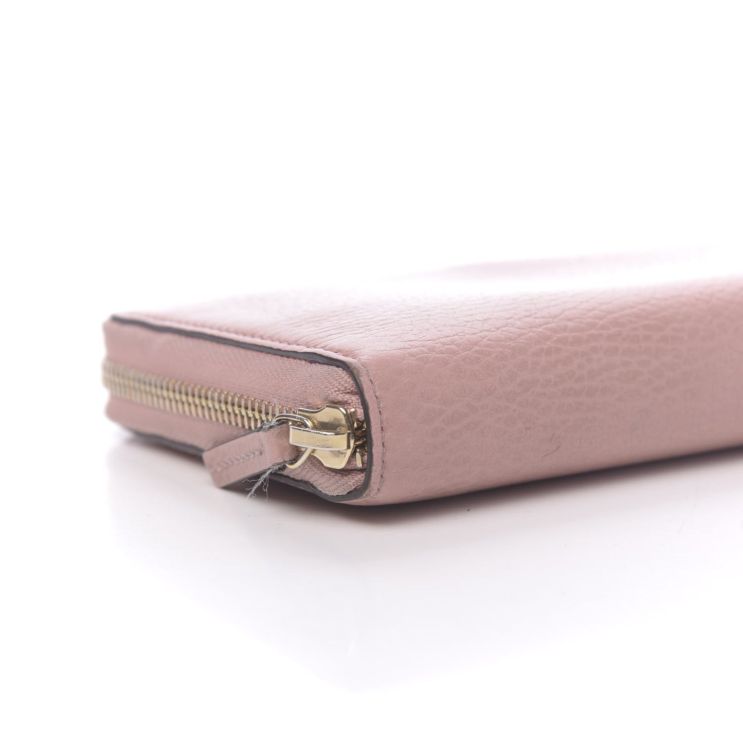 Dollar Calfskin GG Zip Around Wallet Soft Pink