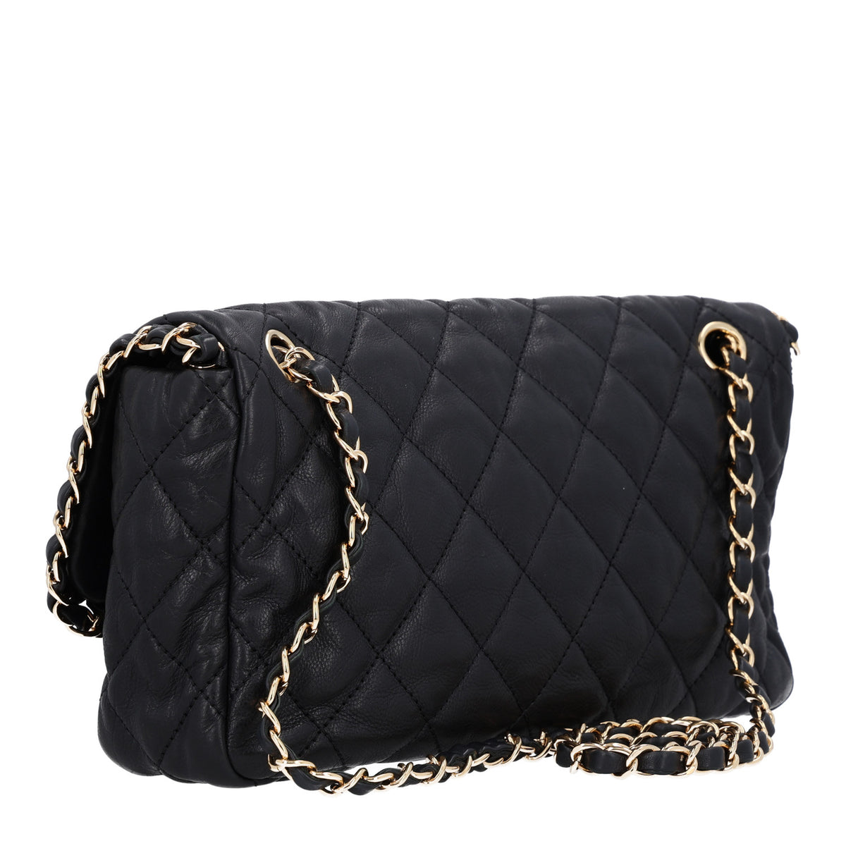 Chanel Calfskin Quilted Medium Chain Me Flap Black 3 of 10