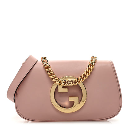 Gucci Roxy Calfskin Blondie Chain Shoulder Flap Bag Powder Pink 1 of 10