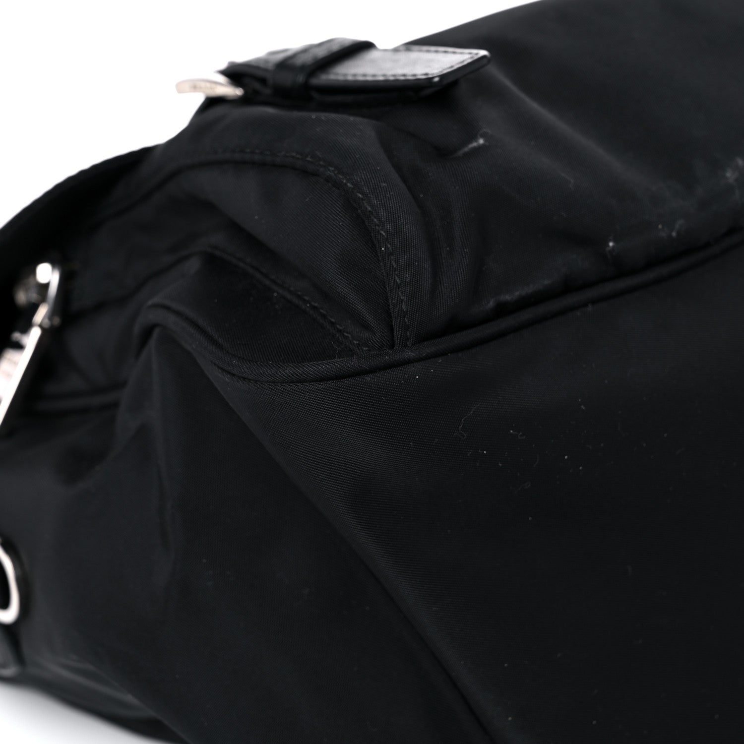 Prada Nylon Vela Messenger Bag Black 6 of 16