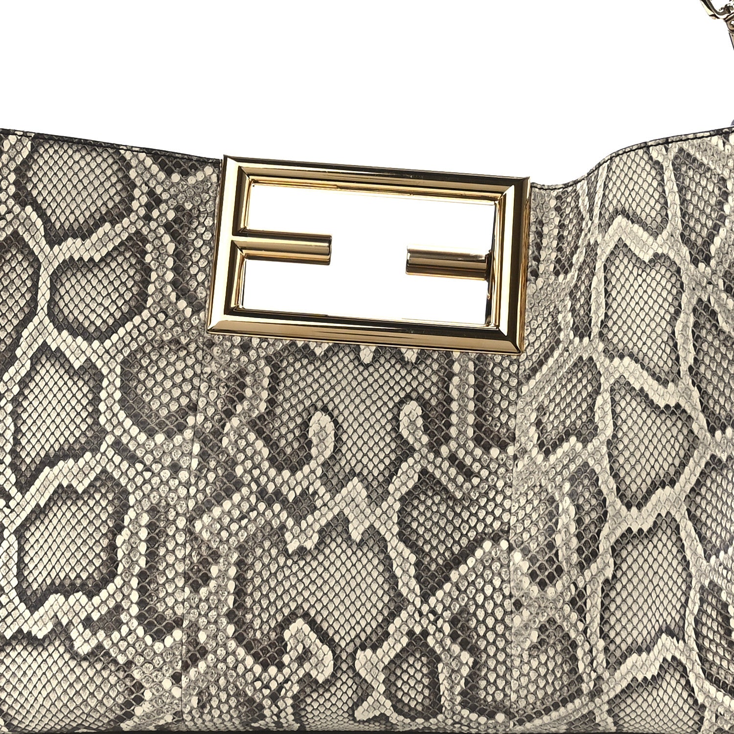 Fendi Snakeskin Medium Fendi Way Tote Daisy Roccia 6 of 9