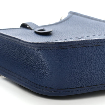 Hermes Taurillon Clemence Flipperball Sangle Evelyne TPM Bleu Saphir Black Bleu Saphir 9 of 11