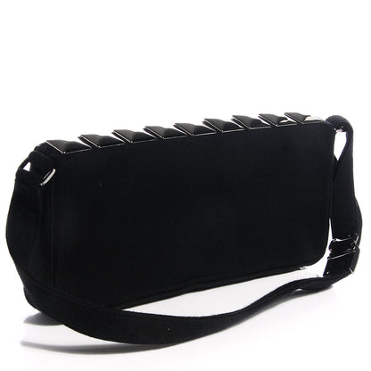 Chanel Jersey CC Pyramid Stud Flap Black 3 of 7