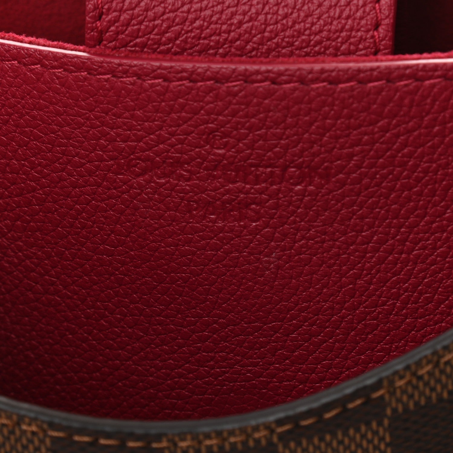 Louis Vuitton Damier Ebene LV Riverside Lie De Vin 11 of 13
