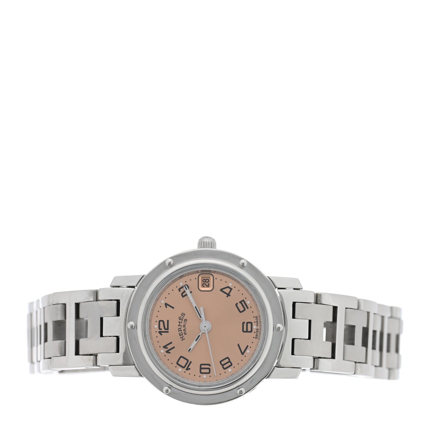 Stainless Steel 24mm Clipper Quartz Watch Pink