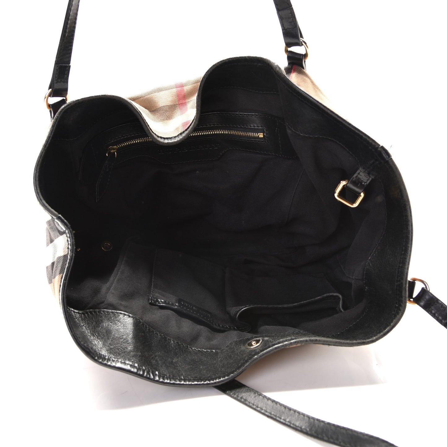 House Check Small Canterbury Tote Black