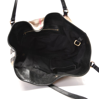 Burberry House Check Small Canterbury Tote Black 4 of 6