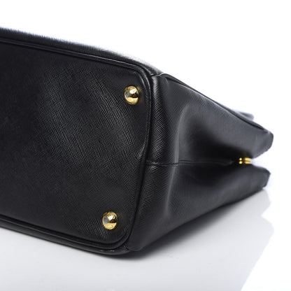 Prada Saffiano Small Galleria Double Zip Tote Black 13 of 14