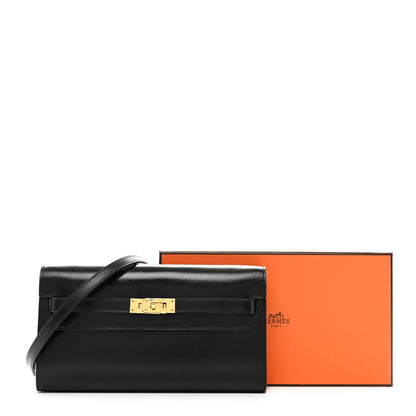 Hermes Box Kelly Wallet To Go Black 13 of 13