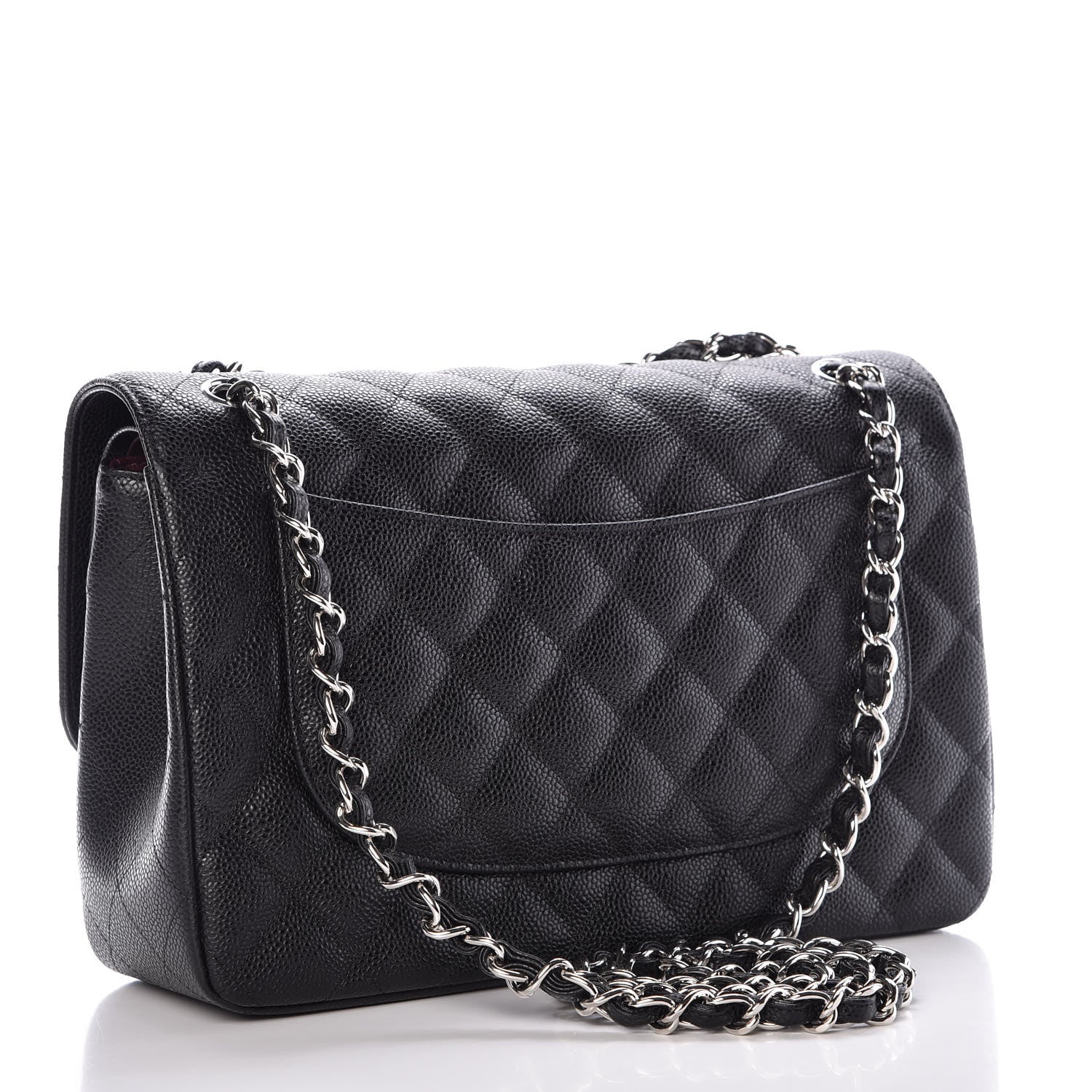 Chanel Caviar Quilted Jumbo Double Flap Black 4 of 9