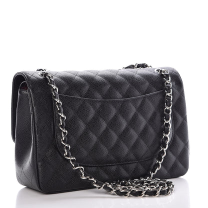 Chanel Caviar Quilted Jumbo Double Flap Black 4 of 9