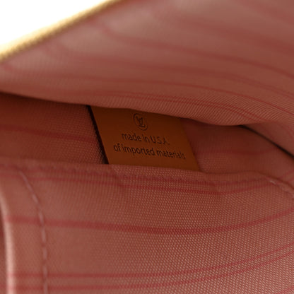 Louis Vuitton Damier Azur Neverfull MM GM Pochette Rose Ballerine 8 of 16