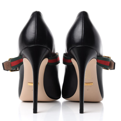 Gucci Malaga Kid Sylvie High Heel Pumps 41 Black 7 of 11