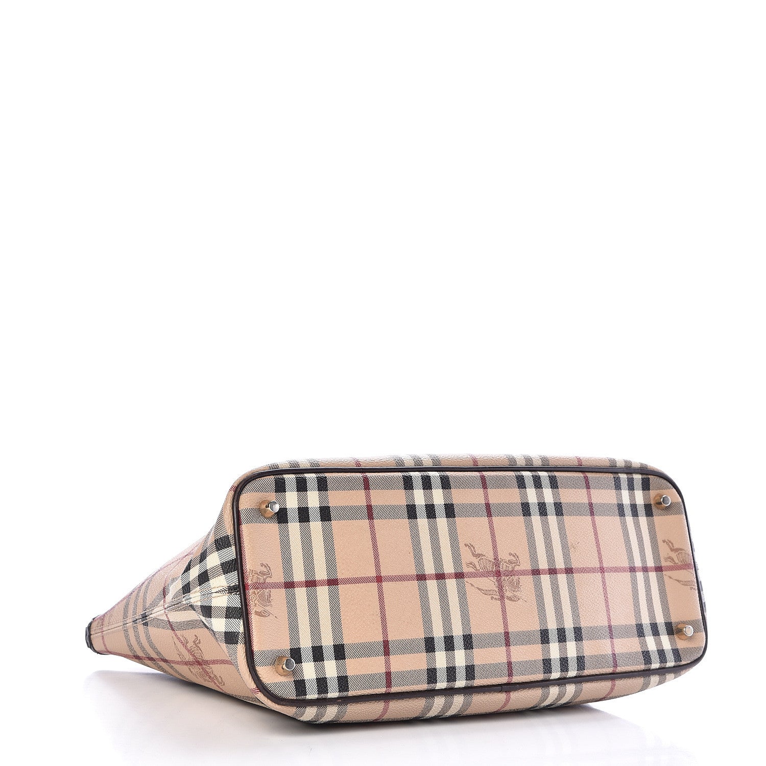 Burberry Haymarket Check Medium Regent Tote Chocolate 4 of 13