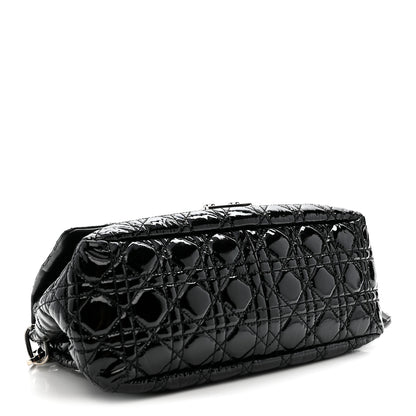 Christian Dior Patent Cannage New Lock Flap Black 4 of 12