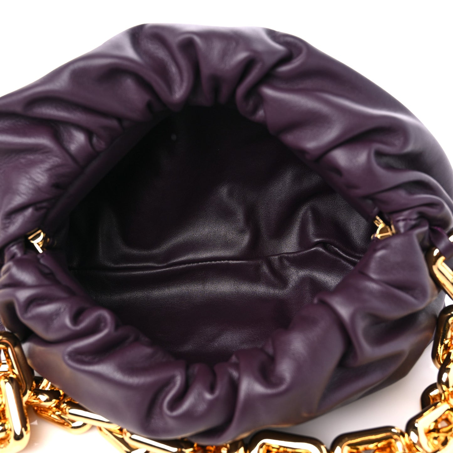 Calfskin The Pouch Chain Grape