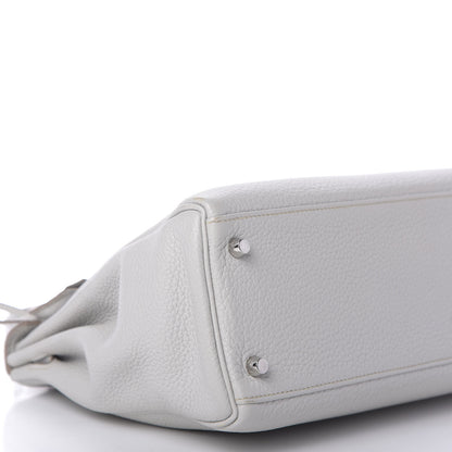 Hermes Taurillon Clemence Kelly Retourne 32 Gris Perle 6 of 13