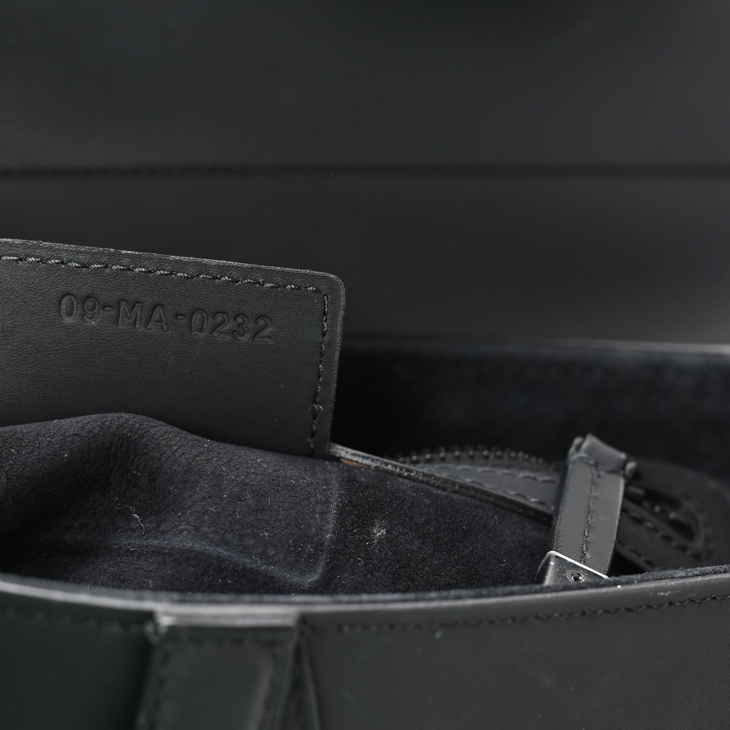 Ultra Matte Calfskin Saddle Bag Black