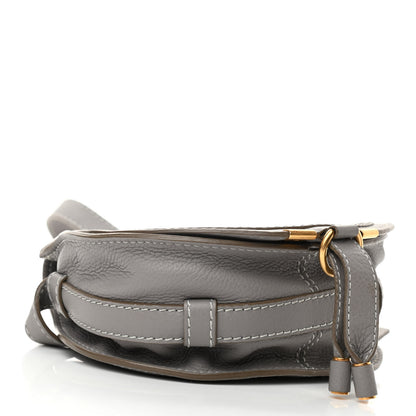 Chloe Calfskin Mini Marcie Round Crossbody Bag Cashmere Grey 4 of 10