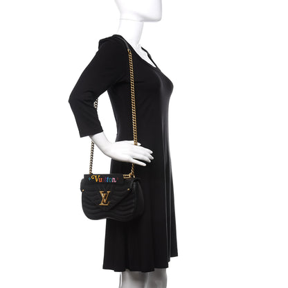 Louis Vuitton Calfskin New Wave Chain MM Black 2 of 11