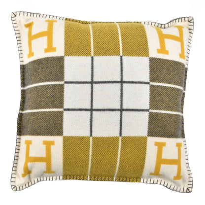 Hermes Wool Cashmere Avalon III Pillow PM Gris Soleil 1 of 3