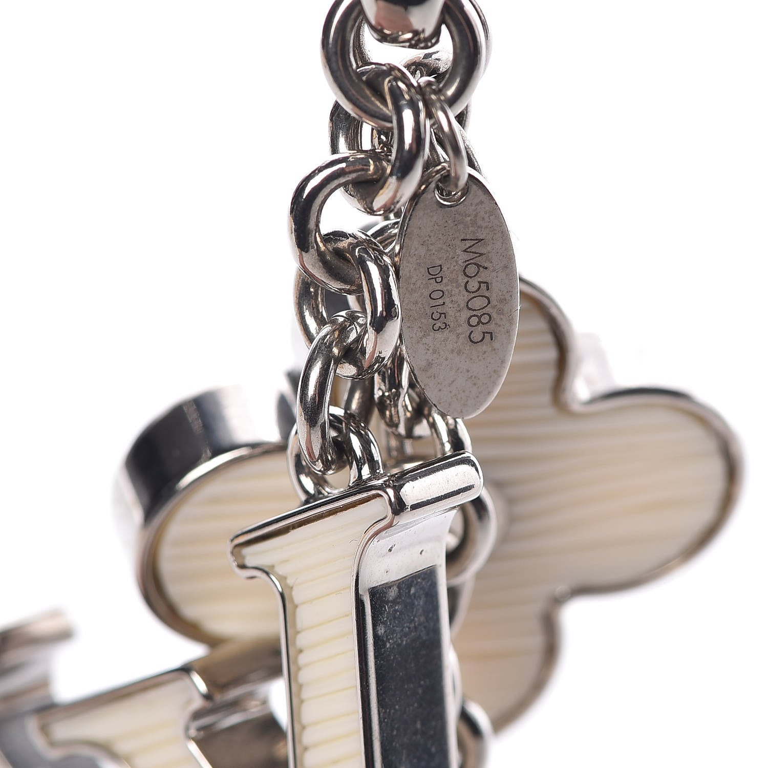 Louis Vuitton Fleur d Epi Bag Charm Ivory 3 of 4