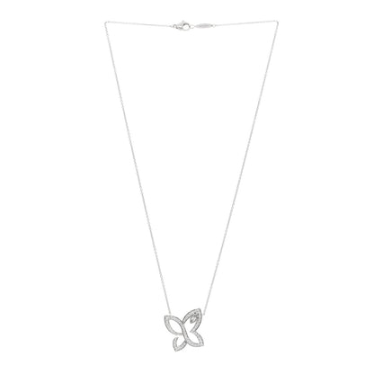Harry Winston Platinum Diamond Infinite Lily Cluster Pendant Necklace 3 of 5