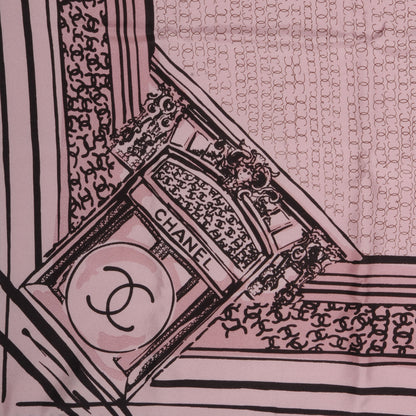Chanel Silk CC Square Scarf Pink 1 of 5