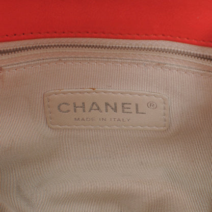 Chanel Washed Lambskin Mini Chain Around Messenger Red 7 of 8