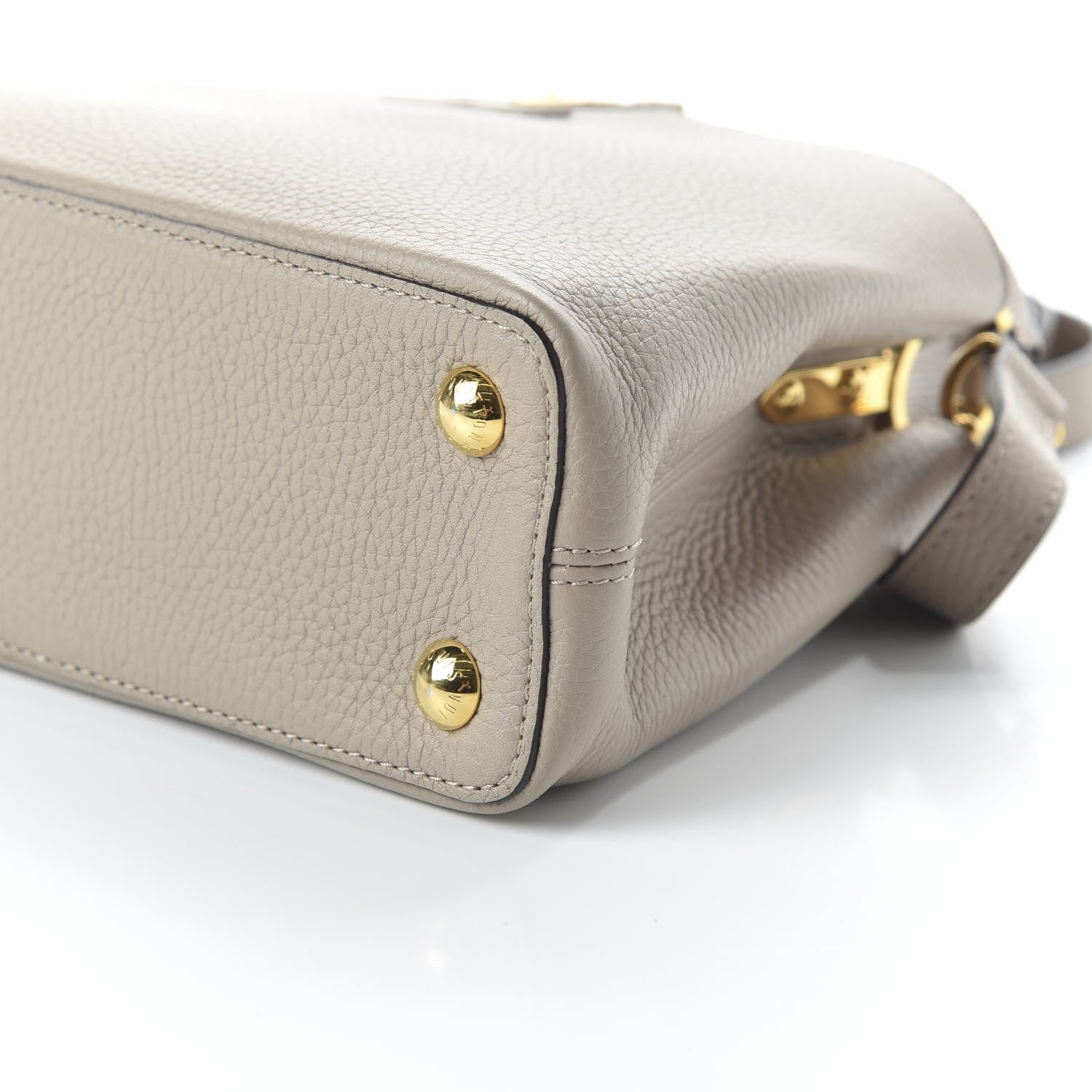 Louis Vuitton Taurillon Capucines BB Galet 7 of 9
