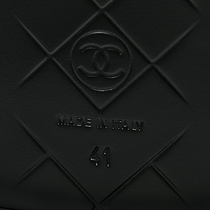 Chanel Lambskin Quilted CC Turnlock Loafers 41 Black 6 of 8