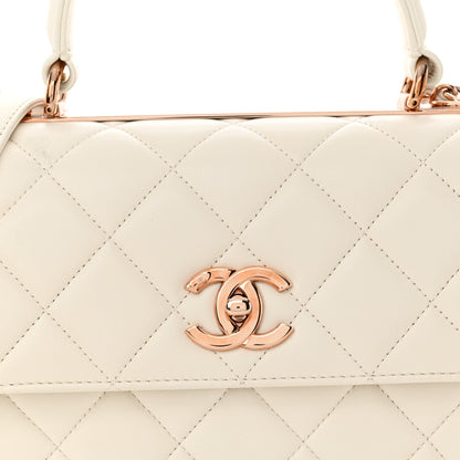 Chanel Lambskin Quilted Small Trendy CC Dual Handle Flap Bag White 8 of 12