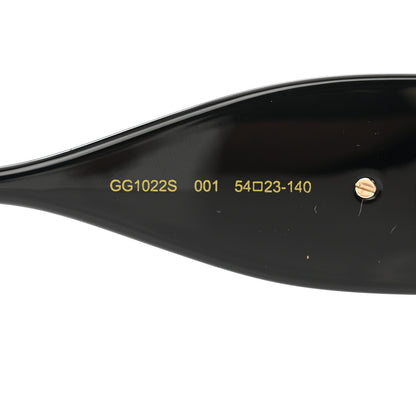 Gucci Acetate Rectangular Frame Chain Sunglasses GG1022S Black 5 of 9