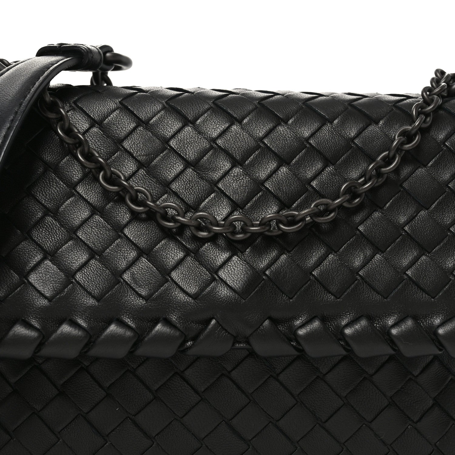 Bottega Veneta Nappa Intrecciato Baby Olimpia Shoulder Bag Black 7 of 9