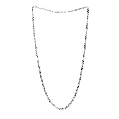 David Yurman Sterling Silver 2.7mm Small Box Chain Necklace 18" 2 of 3