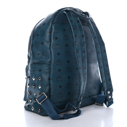 MCM Visetos Studded Stark Backpack Teal 2 of 4