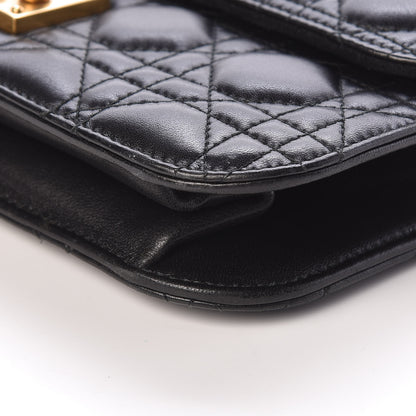 Christian Dior Lambskin Cannage Large Dioraddict Flap Bag Black 10 of 10
