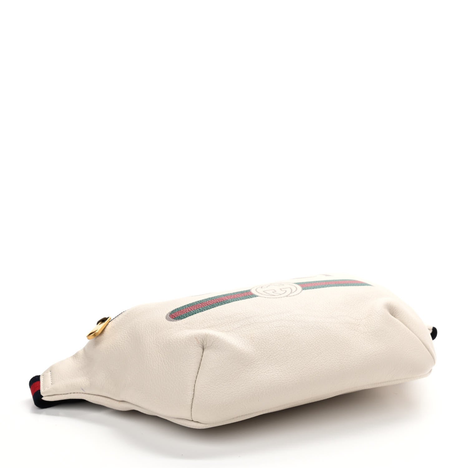 Gucci Grained Calfskin Logo Belt Bag White 4 of 11