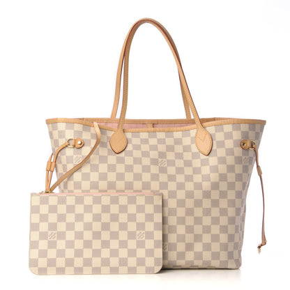 Louis Vuitton Damier Azur Neo Neverfull MM Rose Ballerine 1 of 24