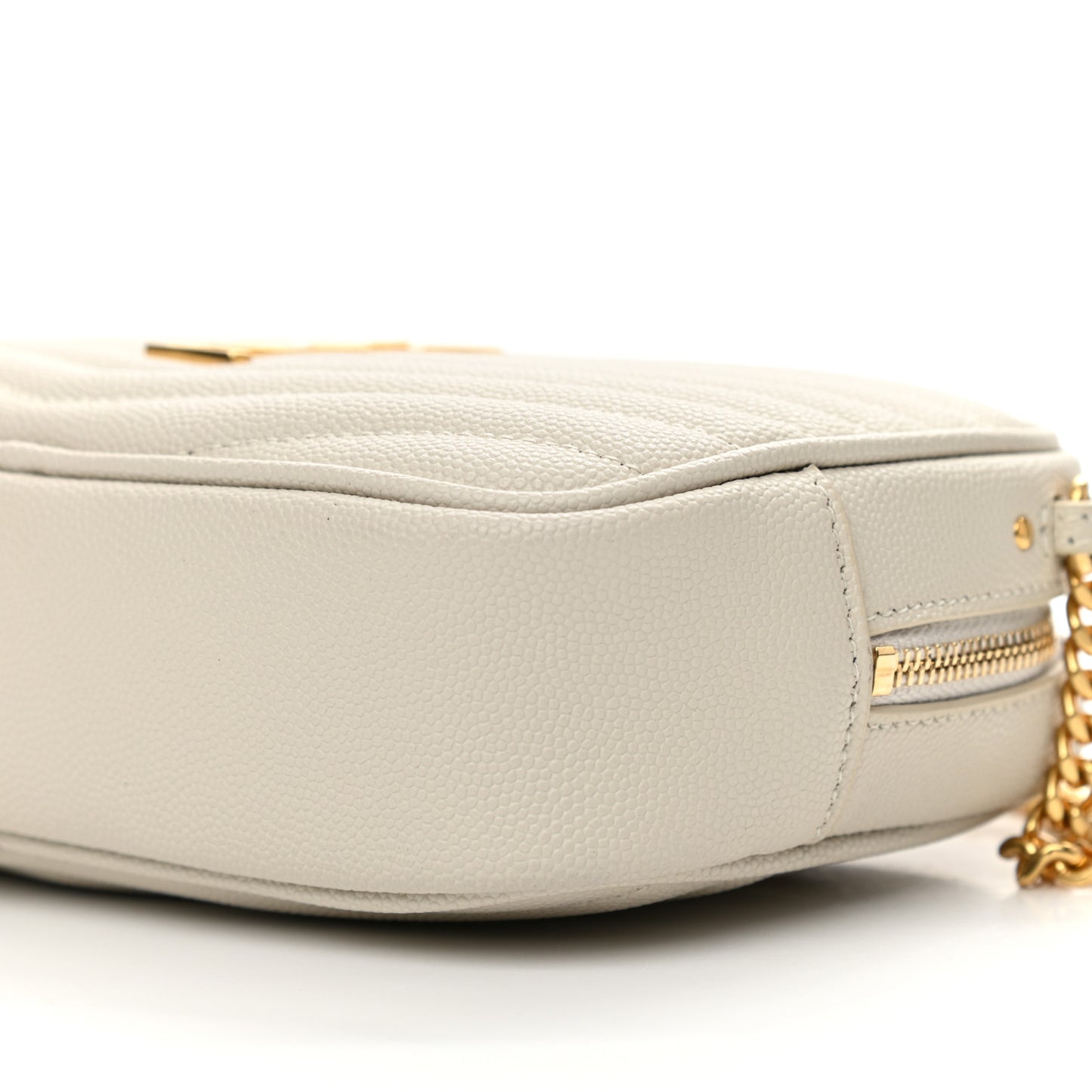 Grain De Poudre Matelasse Monogram Mini Lou Camera Bag Crema Soft