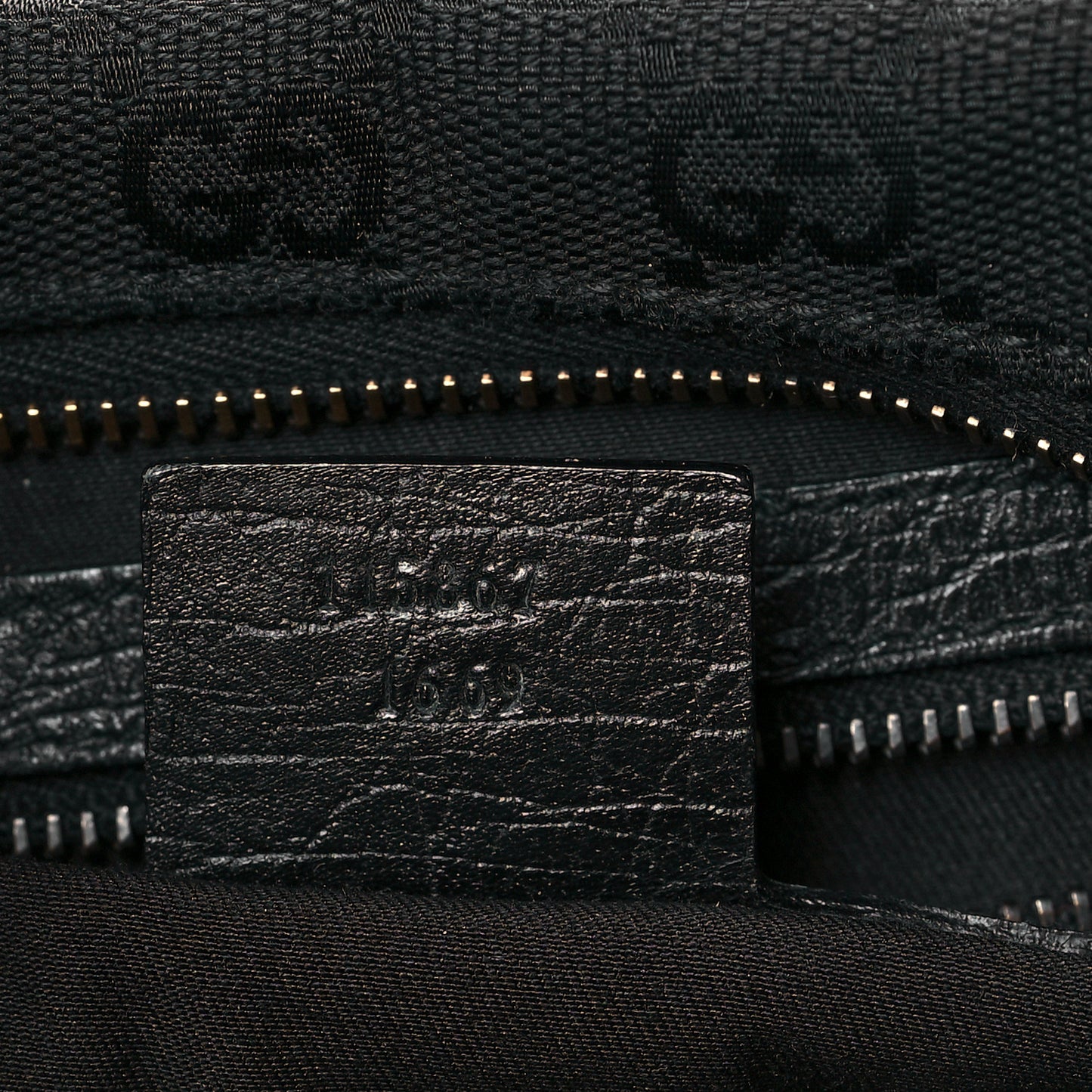 Monogram Medium Horsebit Chain Hobo Black