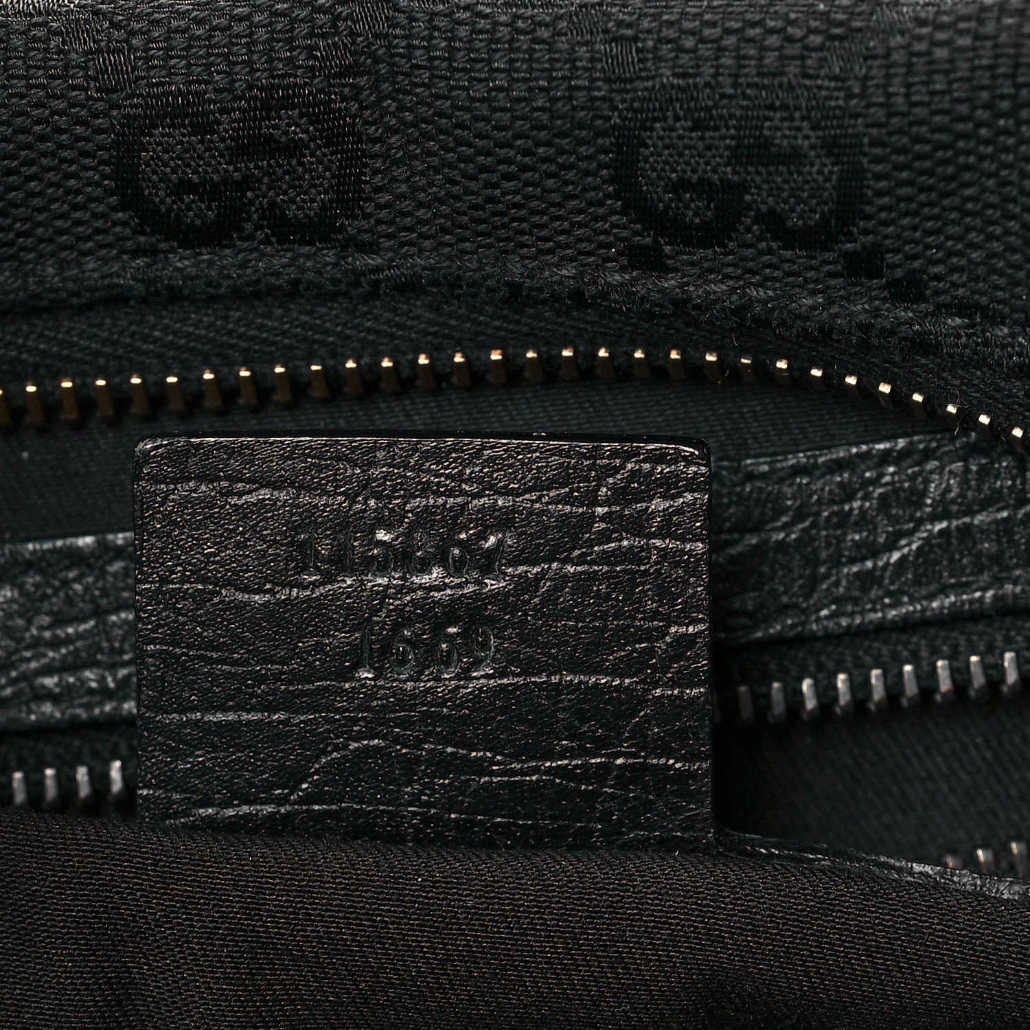 Gucci Monogram Medium Horsebit Chain Hobo Black 6 of 10