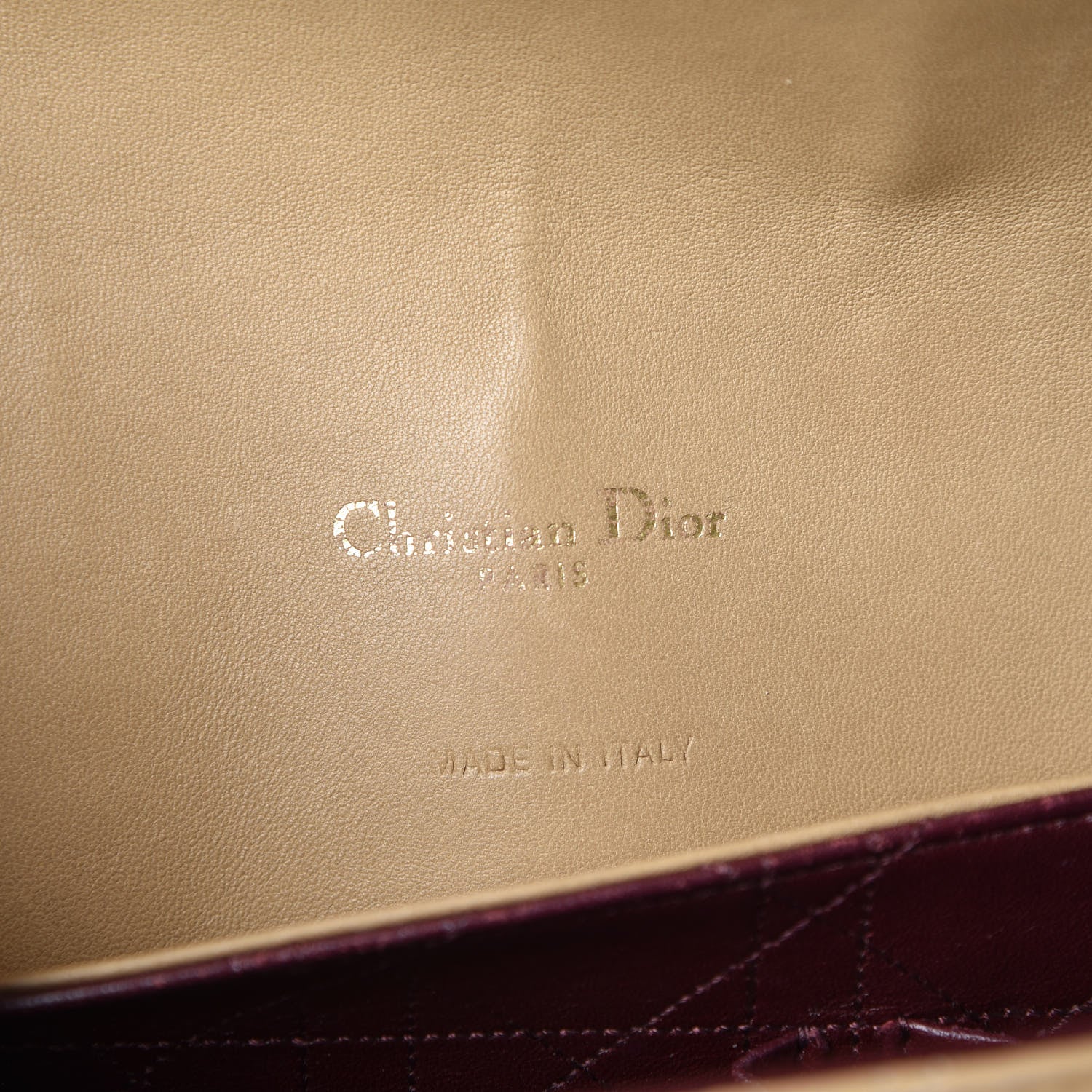 Christian Dior Lambskin Cannage Large Miss Dior Flap Beige 6 of 13
