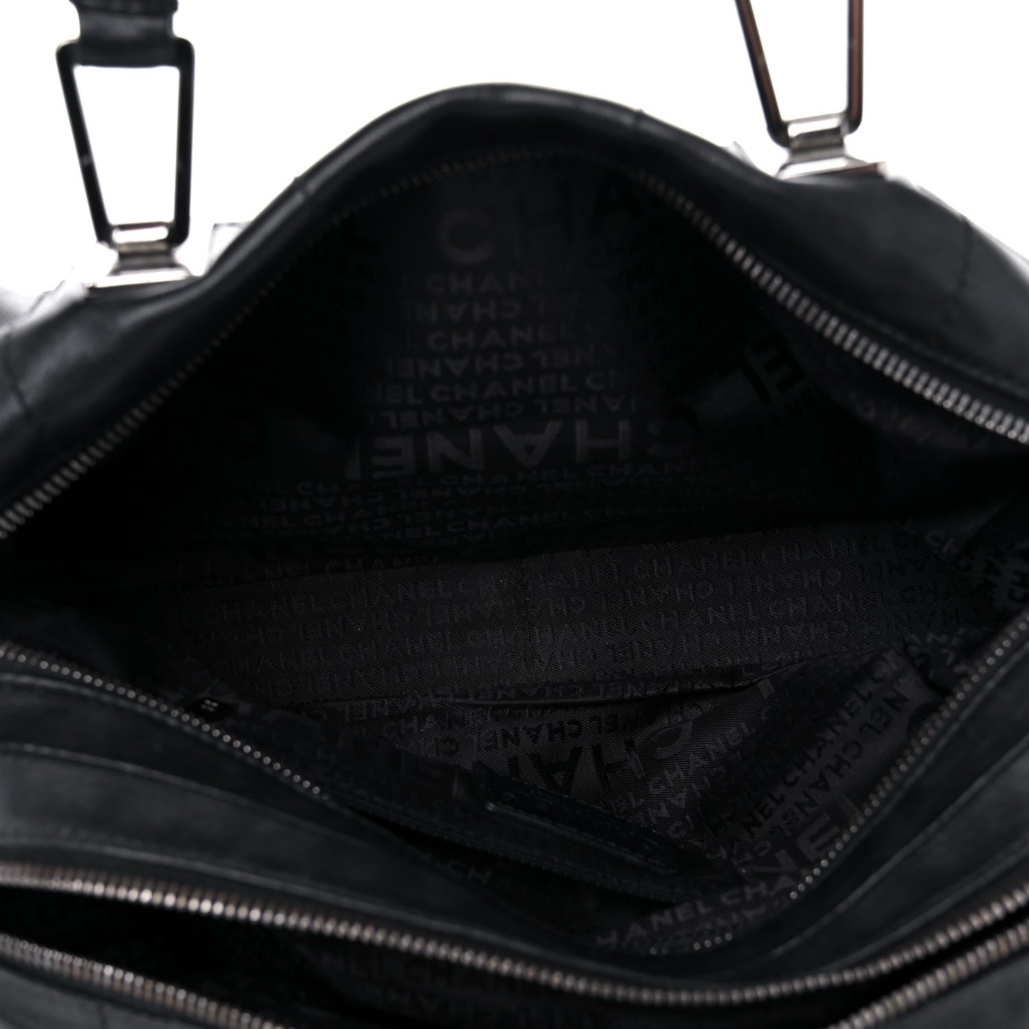 Chanel Lambskin Square Stitched Large Tote Black 5 of 22