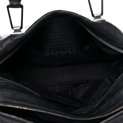 Chanel Lambskin Square Stitched Large Tote Black 5 of 22