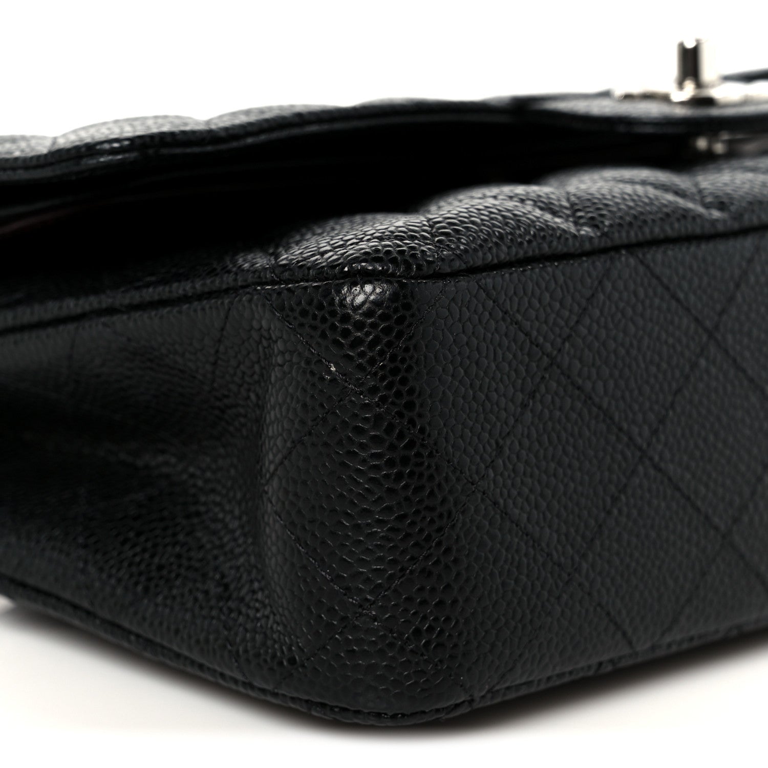 Chanel Caviar Quilted Medium Double Flap Black 10 of 11