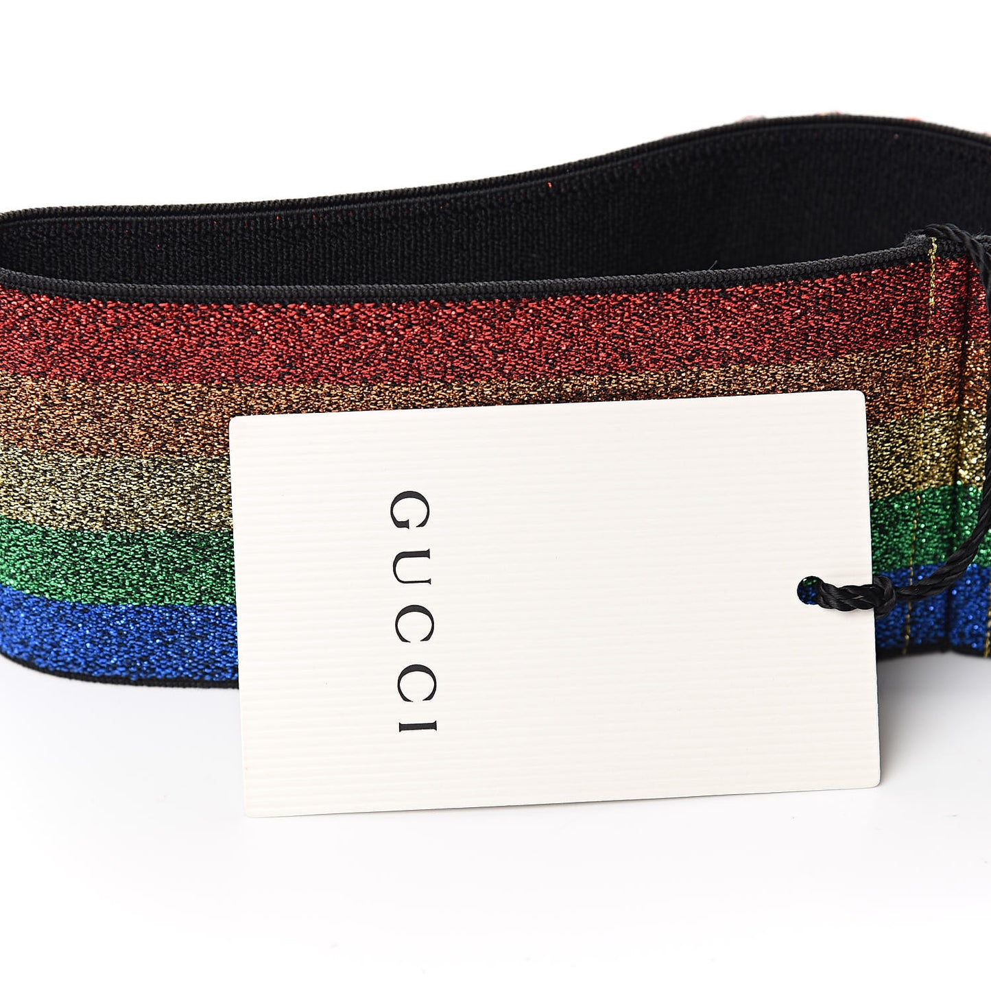 Metallic Crystal Embellished Webby Headband 57 Rainbow