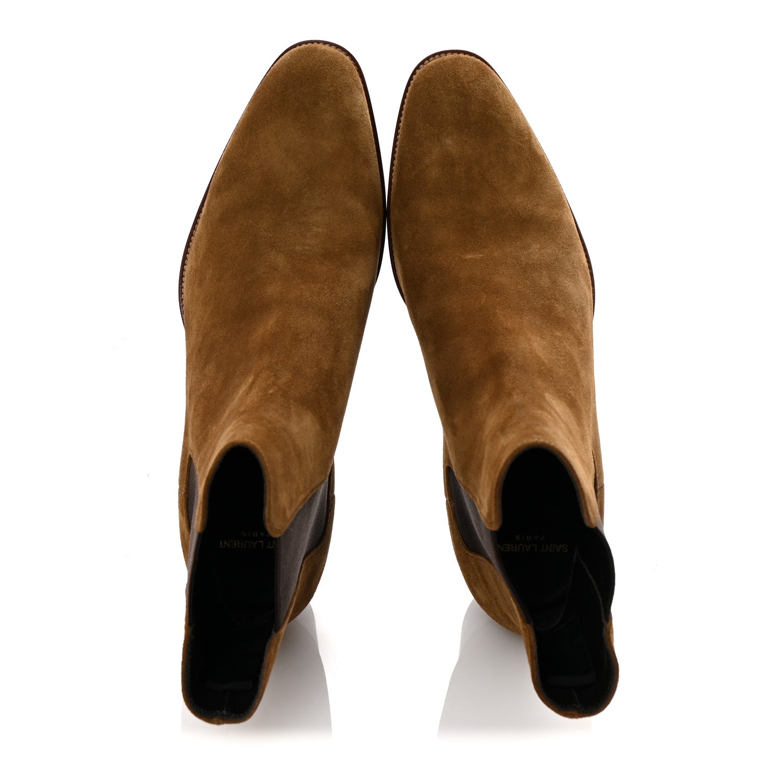 Saint Laurent Suede Calfskin Mens Wyatt Chelsea Boots 42.5 Land 2 of 9