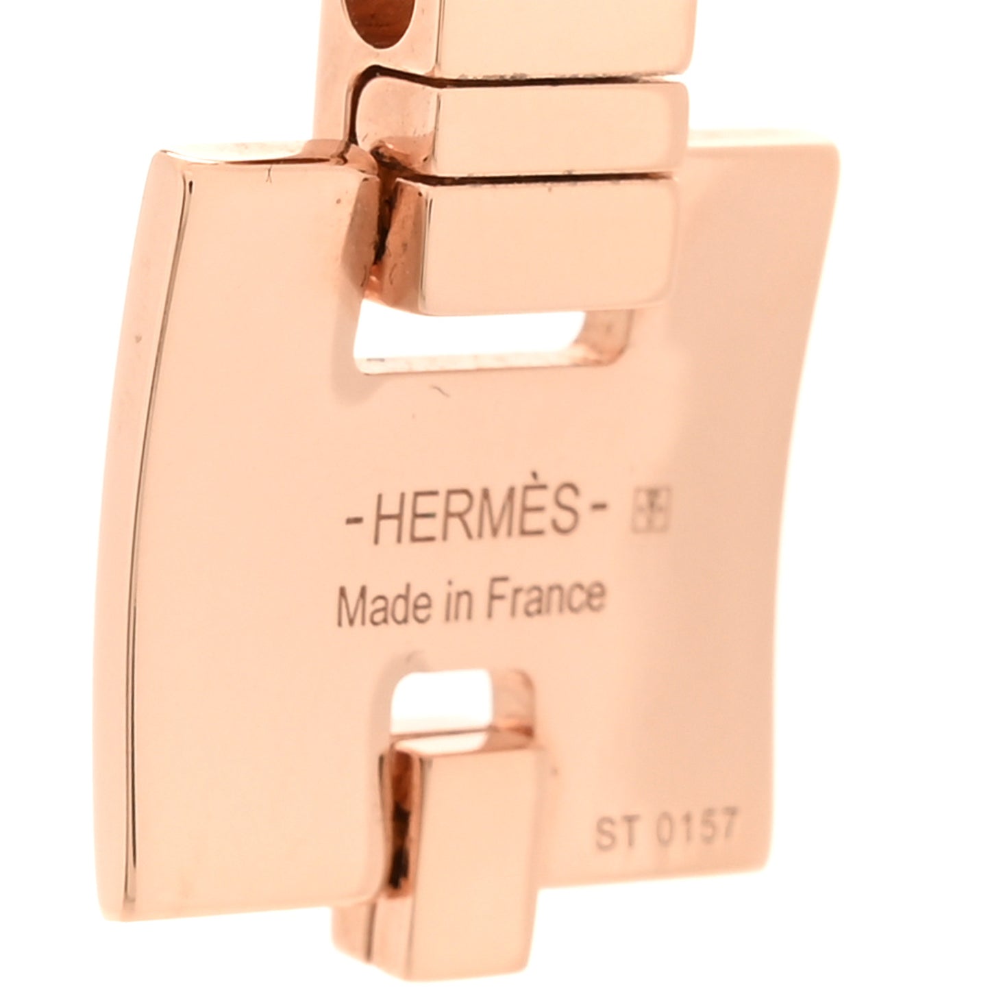 Rose Gold Plated Lacquered Eileen Pendant Necklace Craie