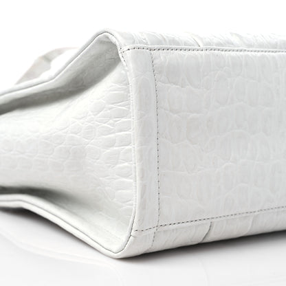 Marc Jacobs Croc Embossed Medium The Tote Bag White 6 of 7